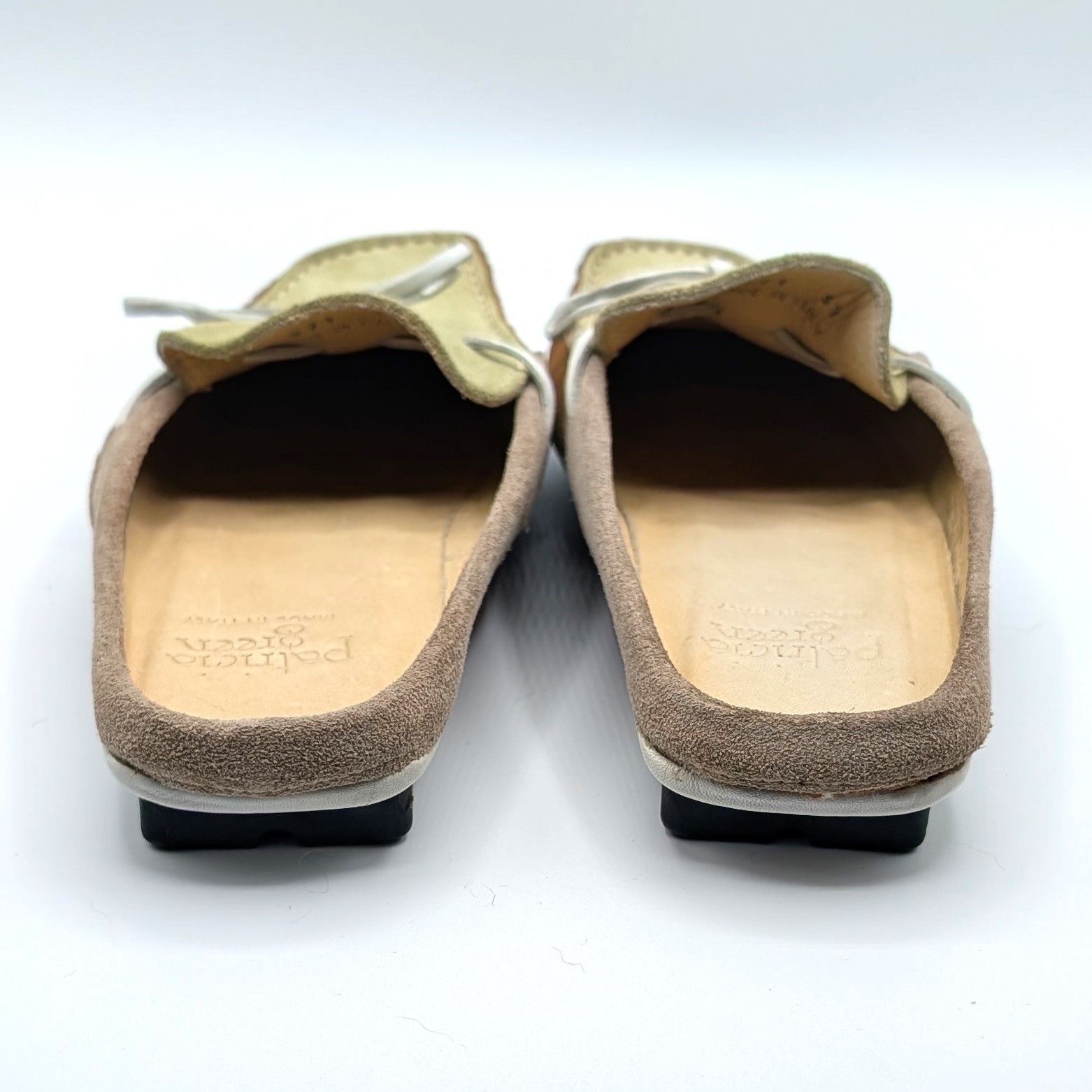 Patricia Green Moccasin Mule Slides Green & Tan Women's Size 37 / Us 6.5-7 — image 5 of 8
